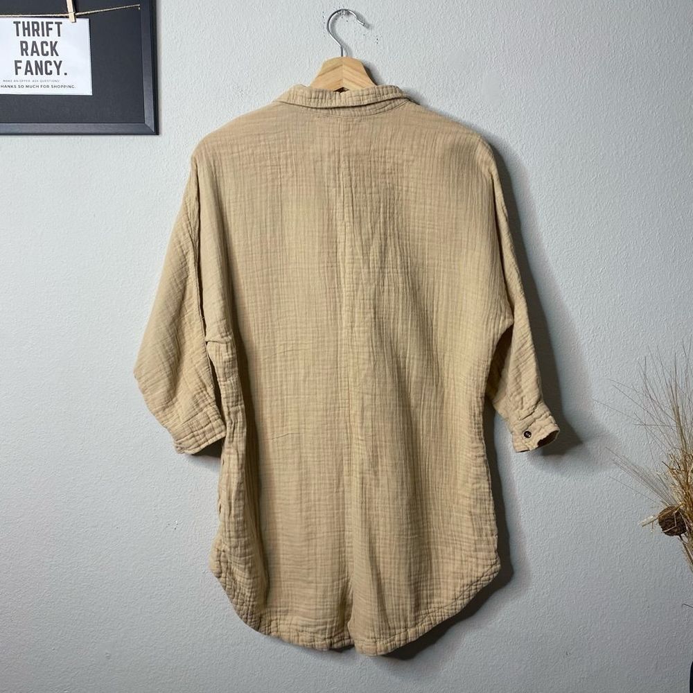 Acacia Kapaa Gauze Romper Taupe Size M - Picture 4 of 5